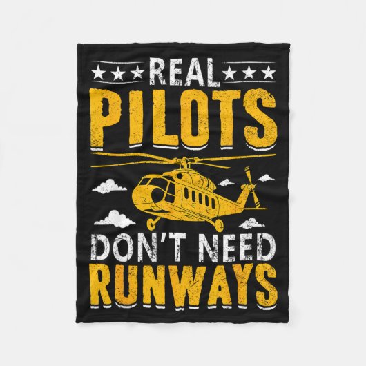 Real Lots Don't Need Runways  Fleece Deken (Voorkant)