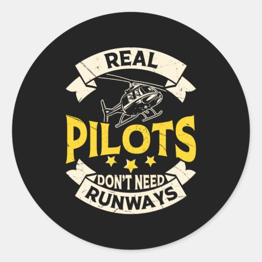 Real Lots Dont Need Runways Long Sleeve  Ronde Sticker (Voorkant)