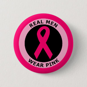 REAL MAN DRAAG PINK RONDE BUTTON 5,7 CM
