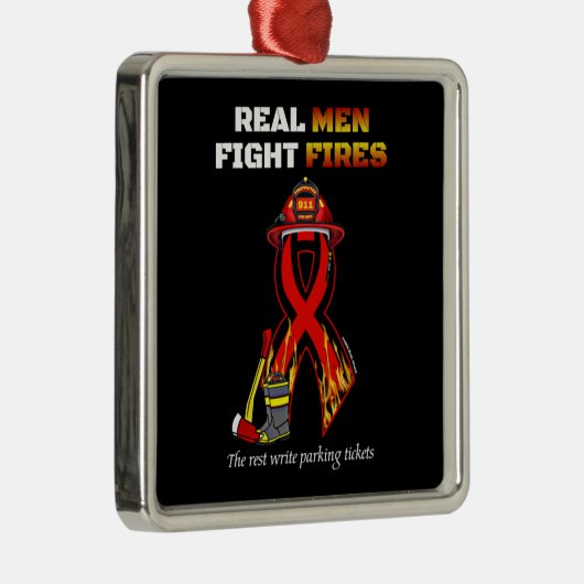 REAL MAN FIGHT FIGHT FIGHT METALEN ORNAMENT (Rechts)