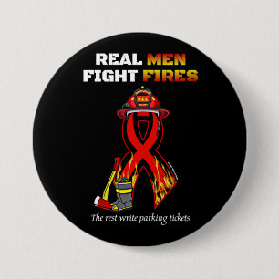 REAL MAN FIGHT FIGHT FIGHT RONDE BUTTON 7,6 CM