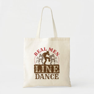 Real Man Line Dance Country Dansing Tote Bag