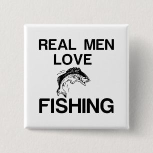 REAL MAN LOVE VIST VIERKANTE BUTTON 5,1 CM