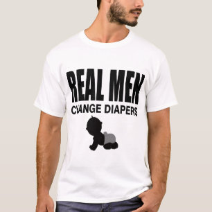 REAL MAN VERANDERT DIAPIEREN T-SHIRT