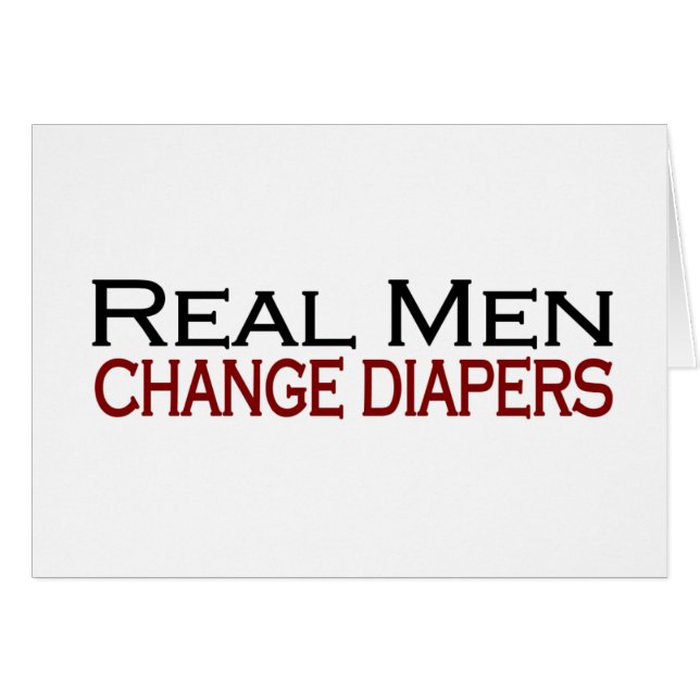 Real Mannen Change Diapers (Voorkant Horizontaal)