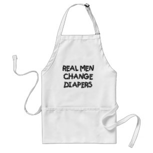 Real Mannen Change Diapers T-shirts and Gifts Standaard Schort