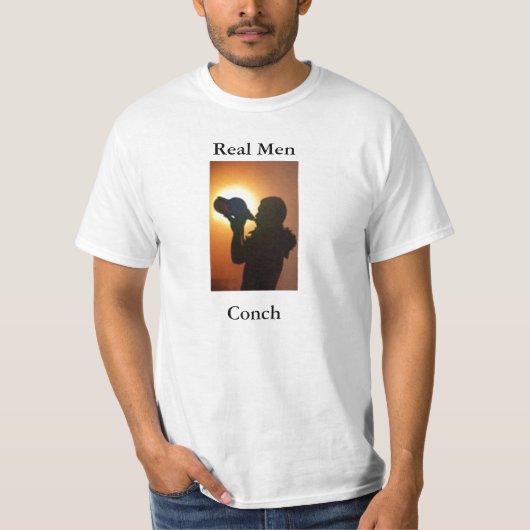 Real Mannen Conch T-shirt (Voorkant)