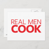 Real Mannen Cook Briefkaart (Voorkant / Achterkant)