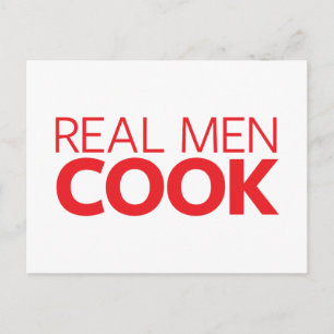 Real Mannen Cook Briefkaart