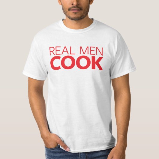 Real Mannen Cook T-shirt (Voorkant)