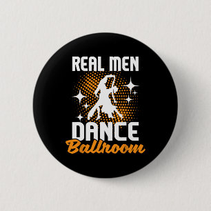 Real Mannen Dance Ballroom - Dancing Partner Dance Ronde Button 5,7 Cm