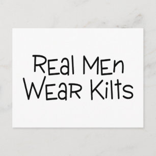 Real Mannen Draag Kilts Briefkaart