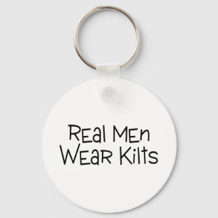 Real Mannen Draag Kilts Sleutelhanger