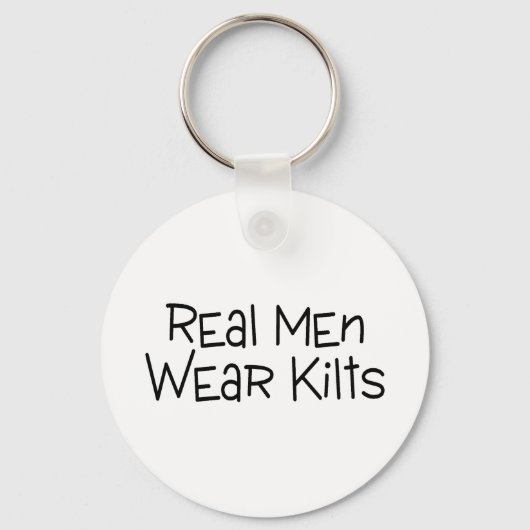 Real Mannen Draag Kilts Sleutelhanger (Voorkant)