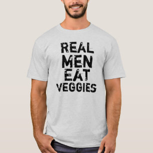 Real Mannen Eat Veggies T-shirt