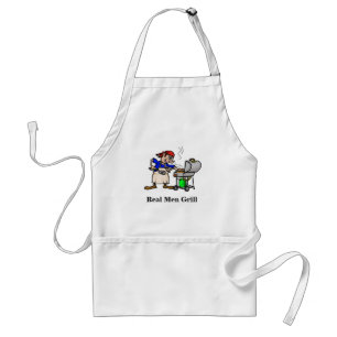 Real Mannen Grill Apron Standaard Schort