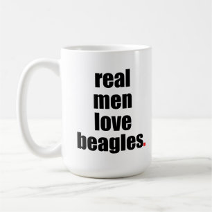 Real Mannen Love Beagles Mok