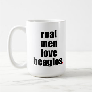 Real Mannen Love Beagles Mok
