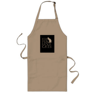 Real Mannen Love Cats Apron Lang Schort