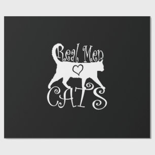 Real Mannen Love Cats Logotype Cadeaupapier