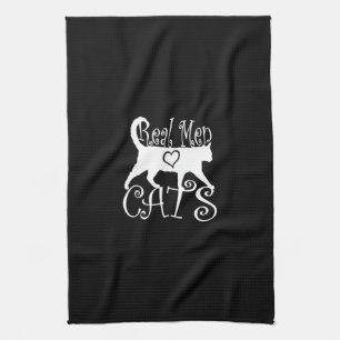 Real Mannen Love Cats Logotype Theedoek