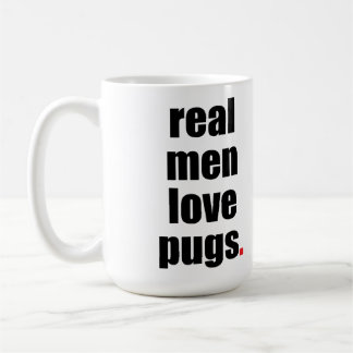 Real Mannen Love Pugs Mok