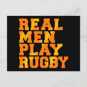 Real Mannen Play Rugby Briefkaart
