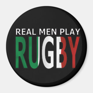Real Mannen Play Rugby Italy Magneet