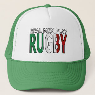 Real Mannen Play Rugby Italy Trucker Pet