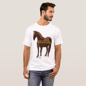 Real Mannen Ride Mustangs T-shirt (Voorkant volledig)