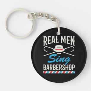 Real Mannen Sing Barbershop Quartet Singer Sleutelhanger