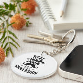 Real Mannen Sing Barbershop Sleutelhanger (Voorkant Rechts)