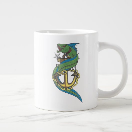 Real Master Chief Coffee Giant Coffee Mug (Droite)