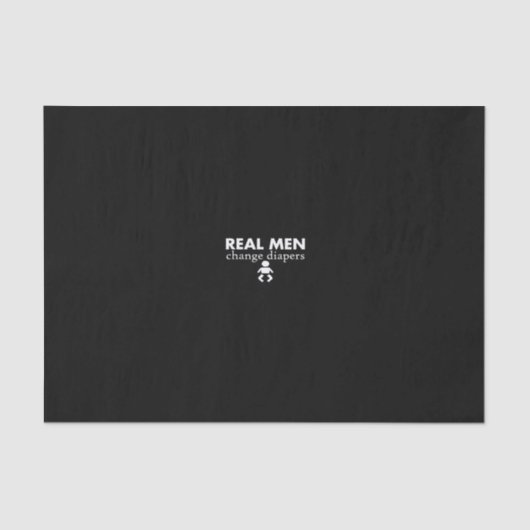 real men change diapers tissuepapier (Voorkant)