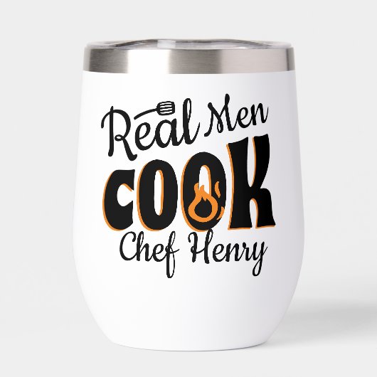 Real Men Cook Noir (Arrière)