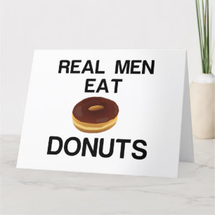 REAL MEN EAT GEGEVENS BEDANKKAART