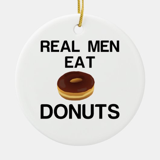 REAL MEN EAT GEGEVENS KERAMISCH ORNAMENT (Voorkant)