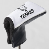REAL MEN PLAY TENNIS GOLFHEADCOVER (3/4 voorkant)