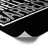 Real Men Smell Like Byrbecue Funny Bbq Grill Dad G Poster (Hoek)