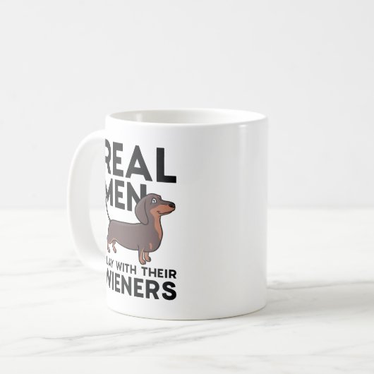Real Men Wieners Koffiemok (Voorkant links)