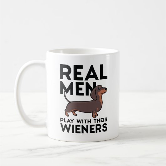 Real Men Wieners Koffiemok (Links)