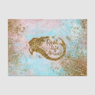 Real Mermaid Life - Glitter Gold Mermaid Tissuepapier