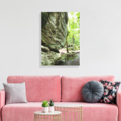 Real Nature Canvas Print | Misty Forest Home Decor (Insitu (Woonkamer))