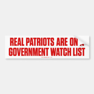 Real Patriots Bumpersticker