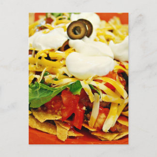 Real Photo Mexican Taco Salad Food Briefkaart