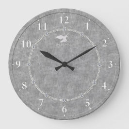 Real Platinum Modern Decorated 3-a Wall Clock Sale Grote Klok