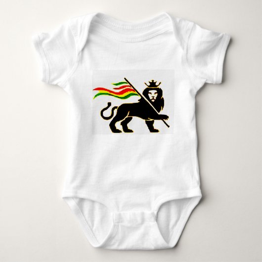 Real Rasta Lion Baby Romper (Voorkant)