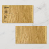 Real Scanwn Cut Oak Veneer Visitekaartje (Voorkant / Achterkant)