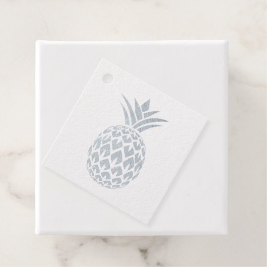 Real Silver Foil Pineapple Event Planner Bedankjes Labels (Met doos)