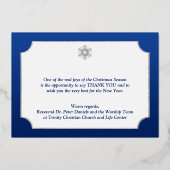 REAL Silver Foil Prettige feestdagen met Snowflake (Achterkant)